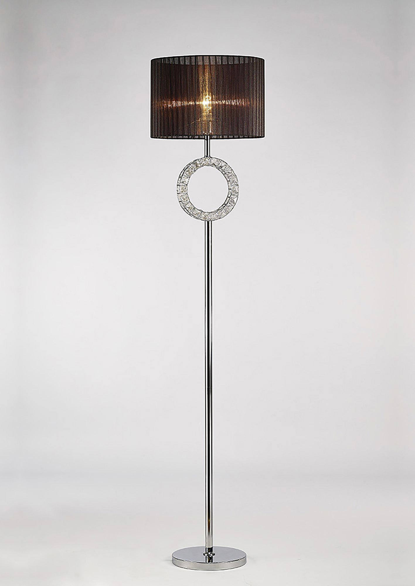IL31725  Florence Crystal 167cm Floor Lamp 1 Light (19.07kg)